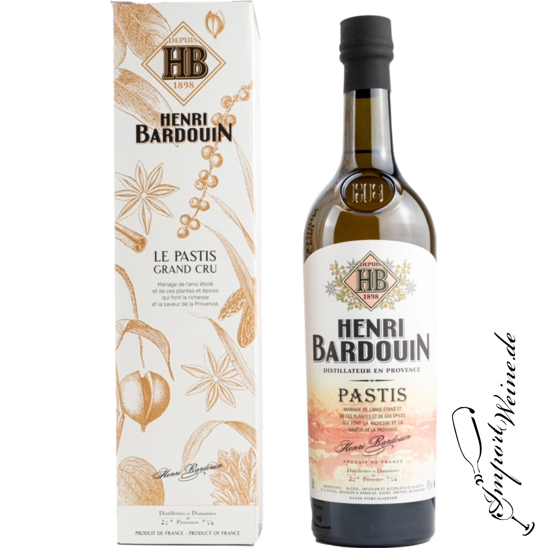 Henri Bardouin Grand Cru Pastis 45% 0.7l