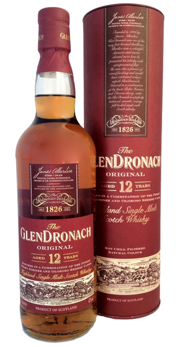 Glendronach Original Highland Single Malt Scotch Whisky 12 years
