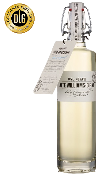 Birkenhof Brennerei ALTE WILLIAMS-BIRNE 0.5 L BÜGELFLASCHE 40% VOL. Birkenhof Brennerei ALTE WILLIAMS-BIRNE 0.5 L BÜGELFLASCHE 40% VOL.