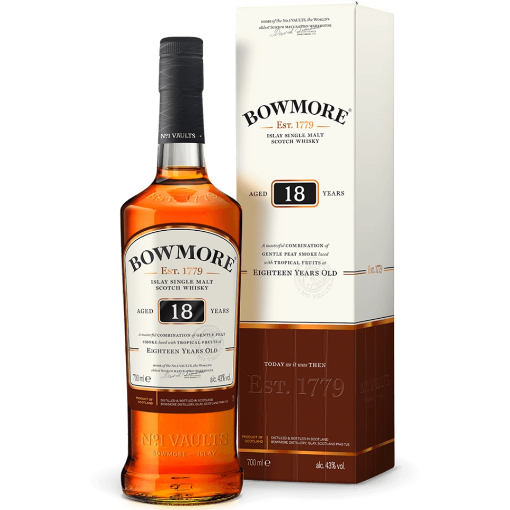 Bowmore Islay Single Malt Scotch Whisky 18 years