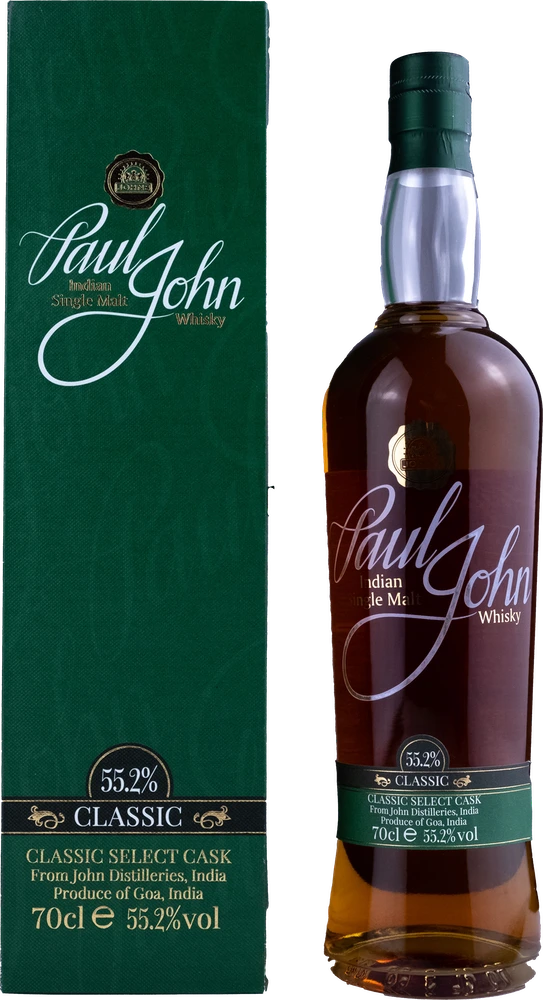 Paul John Classic Select Cask Indian Single Malt Whisky 55.2% 0.70l