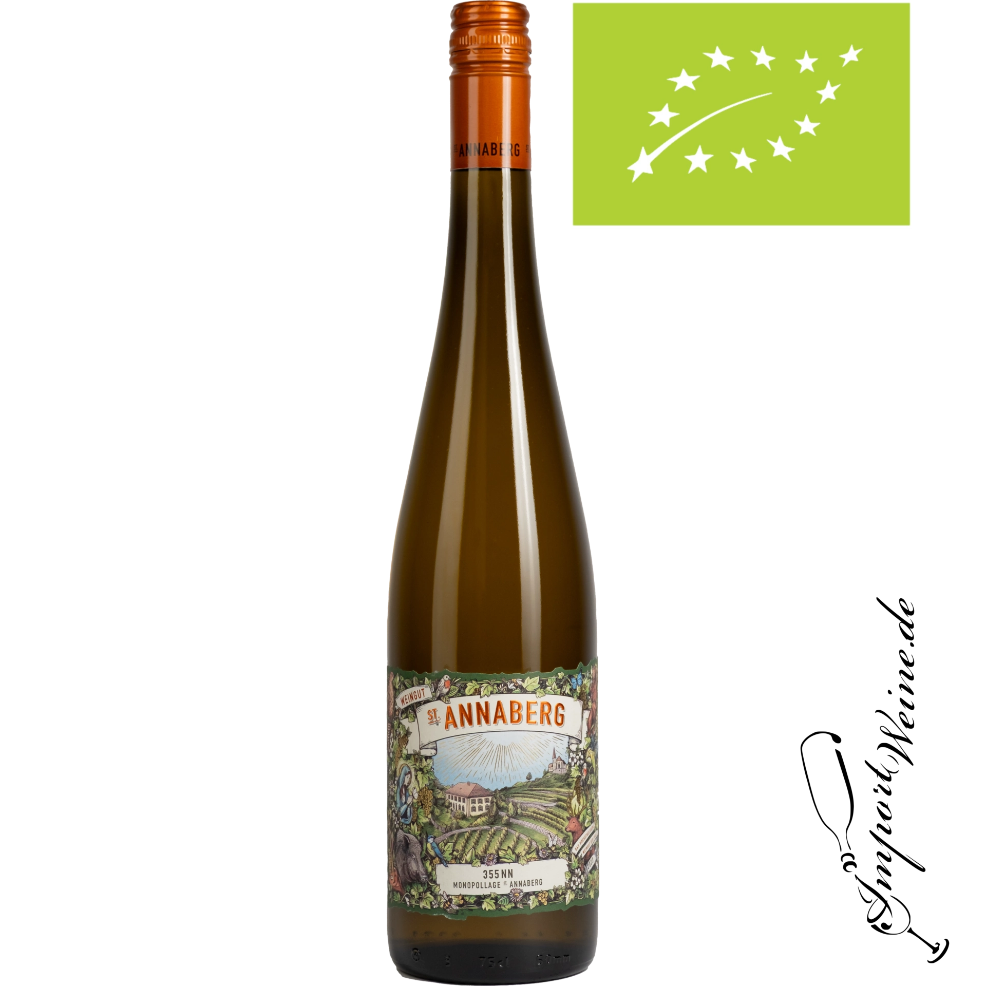 Weingut Lergenmüller Riesling NN 355 St. Annaberg BIO feinherb 2023 Weingut Lergenmüller Riesling NN 355 St. Annaberg BIO feinherb 2023