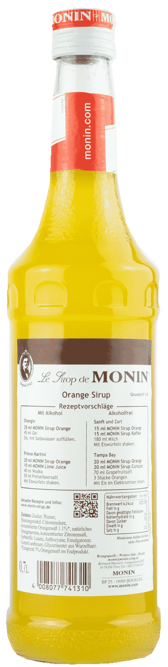 Monin Sirup Orange 0,7l Monin Sirup Orange 0,7l