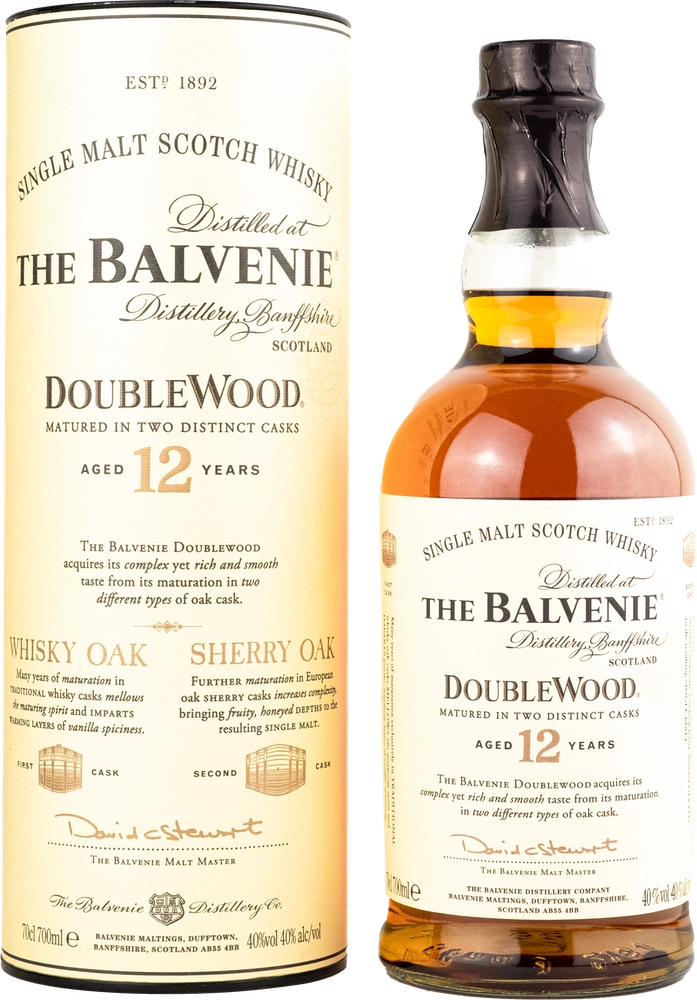 The Balvenie Doublewood Single Malt Scotch Whisky 12 years