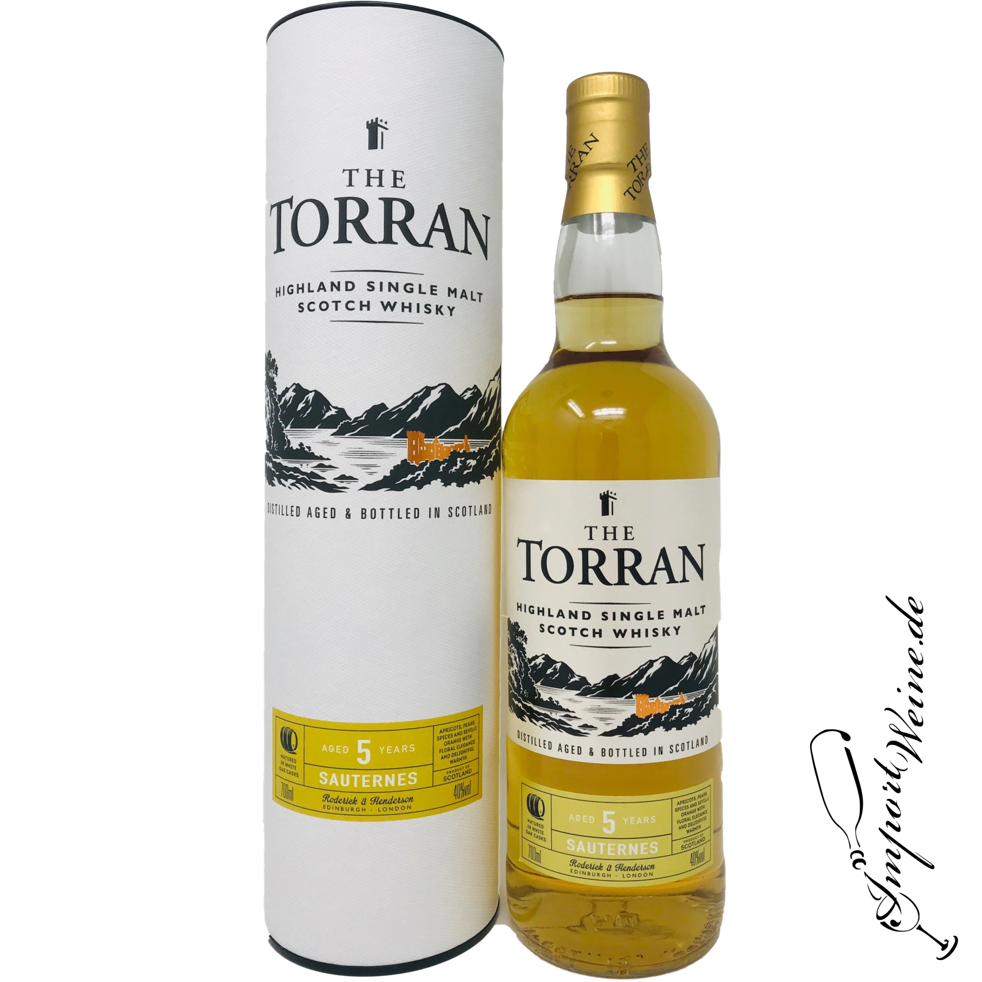 The Torran Highland Single Malt Scotch Whisky Sauternes Finish 5 Years 40%
