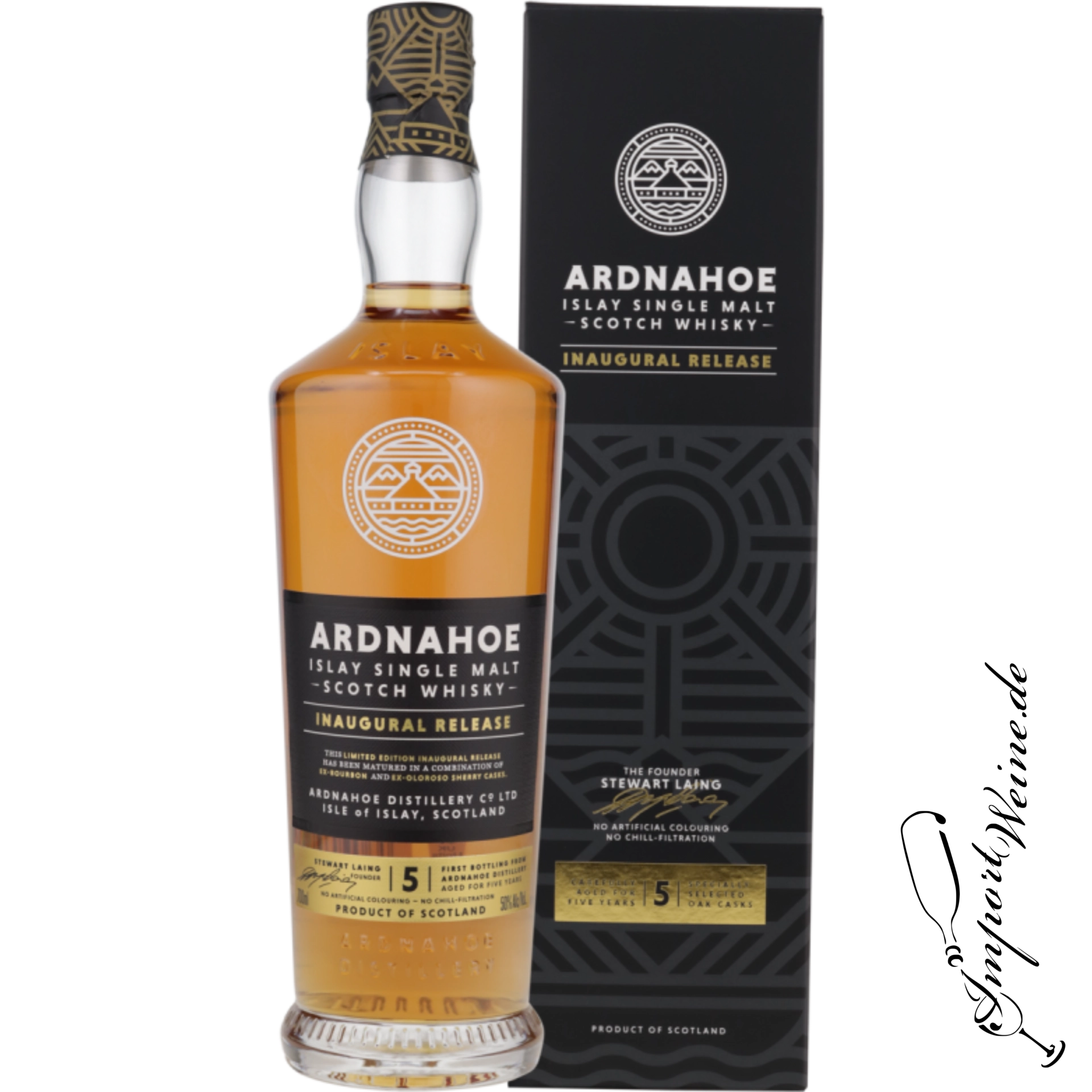 Ardnahoe Islay Single Malt Scotch Whisky Inaugural Release 5 years old 50% 0.70l