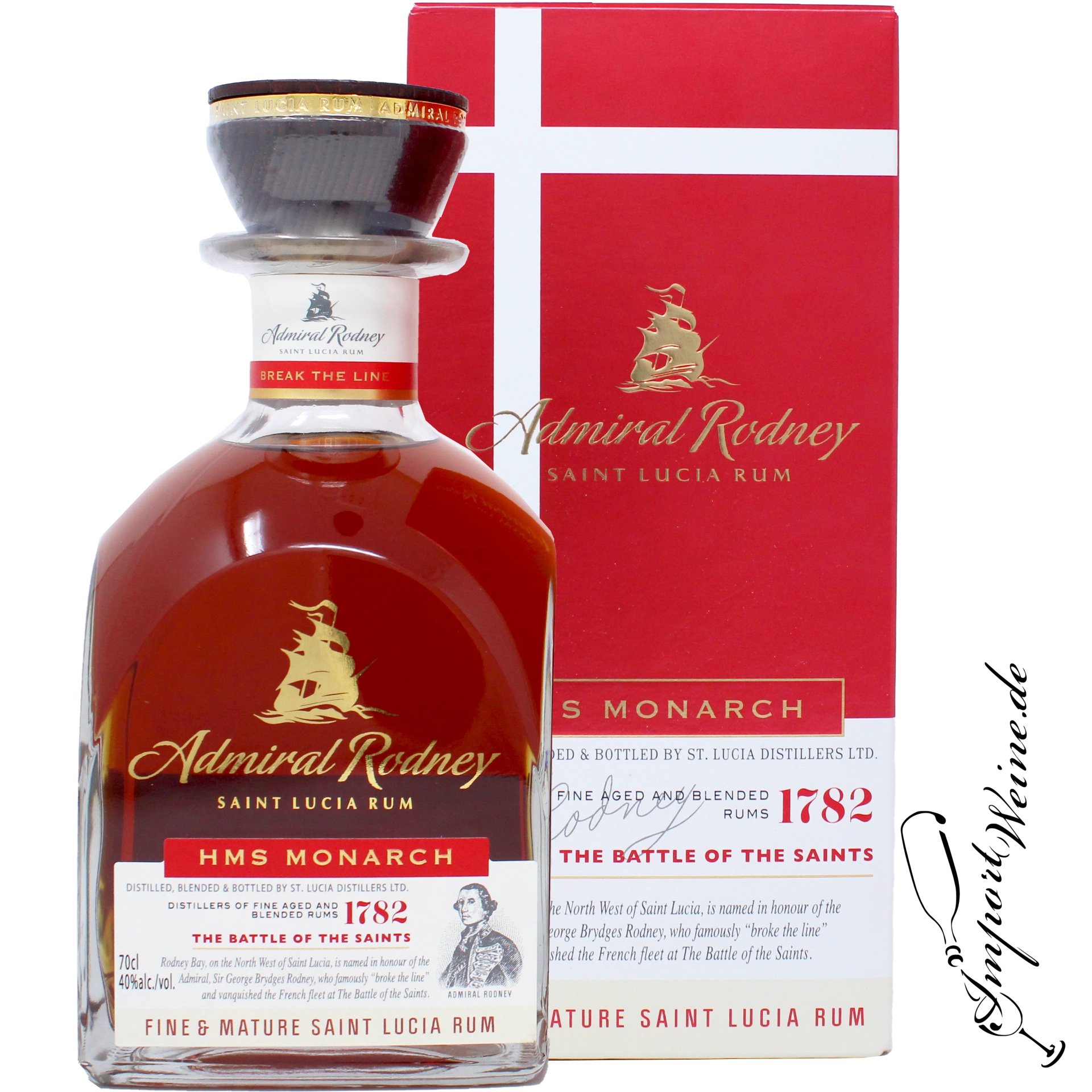 Admiral Rodney Rum HMS Monarch 40% 0.70L