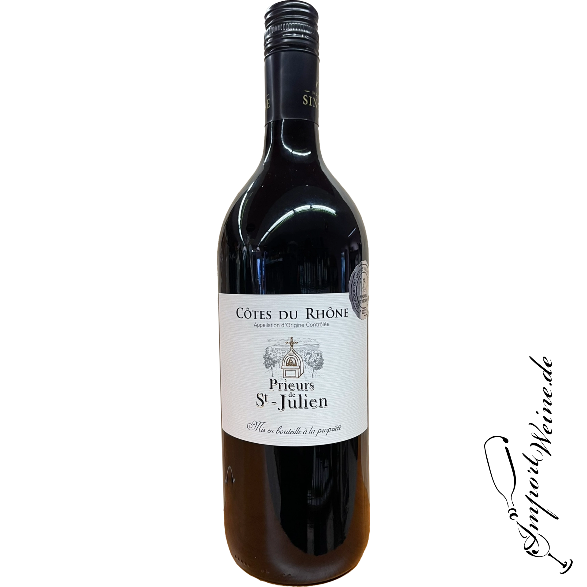 Côtes du Rhône Rouge AOC Prieurs de St-Julien 1 Liter 