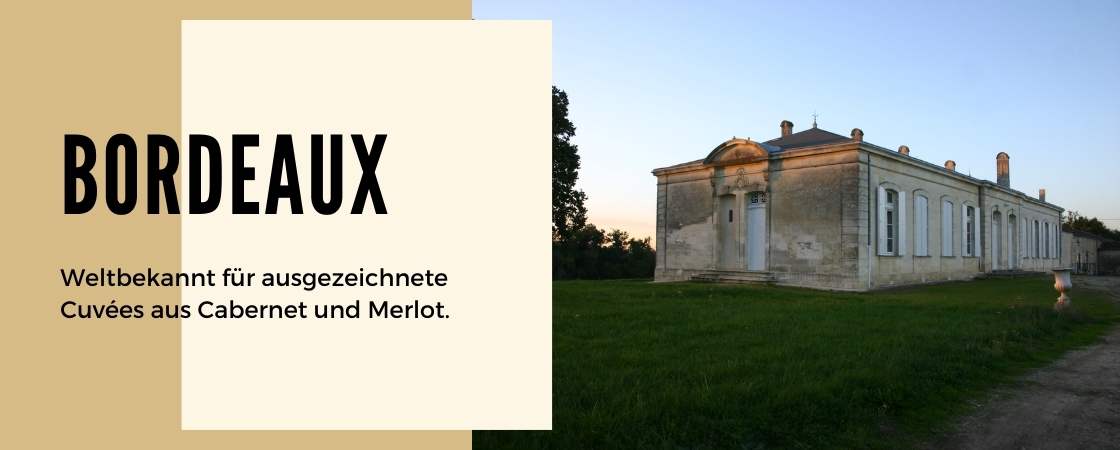Weinanbaugebiet Bordeaux in Frankreich
