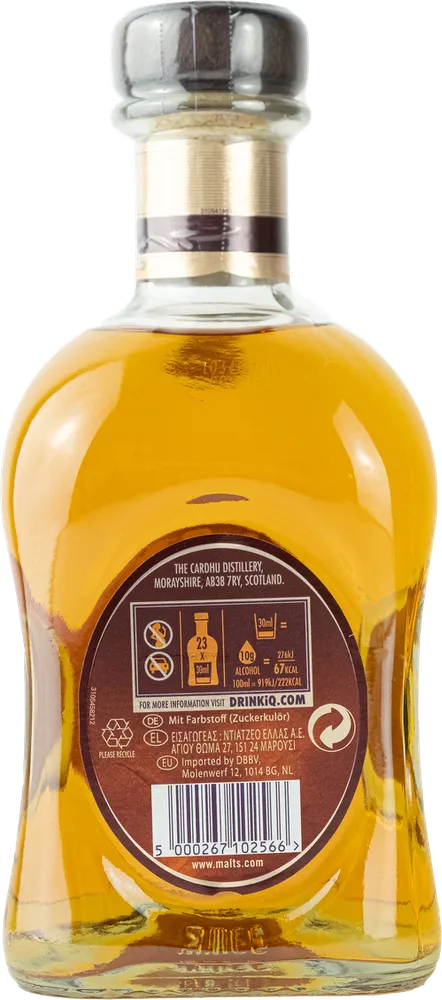 Cardhu Single Malt Scotch Whisky 12 years