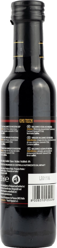 Aceto Balsamico Rossa Gino Toschi 250ml