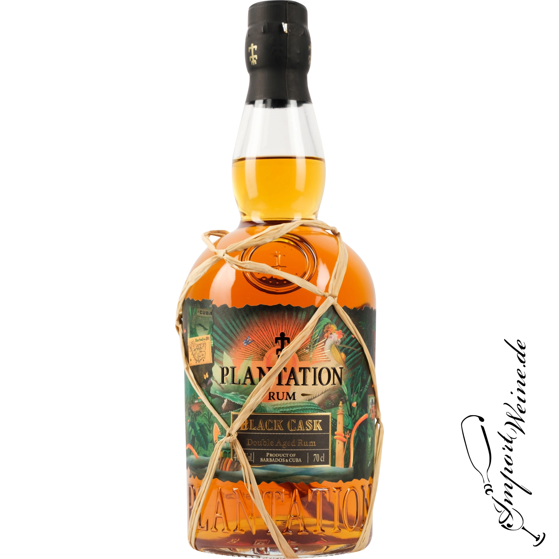 Plantation Rum Black Cask 2021 Double Aged Rum 40% 0.70l