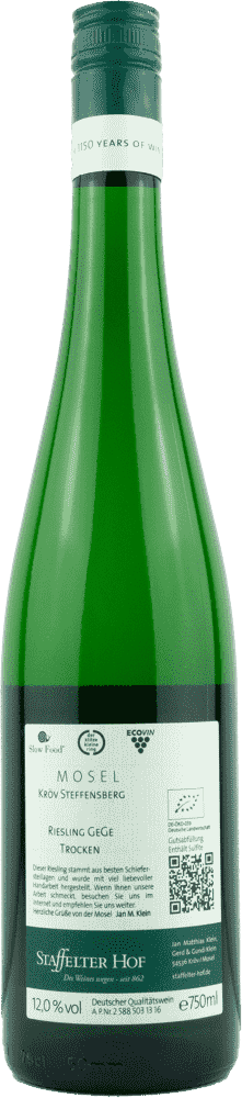 Staffelter Hof GeGe Riesling Steffensberg GeGe_Staffelter_Hof_Steffensberg_Riesling