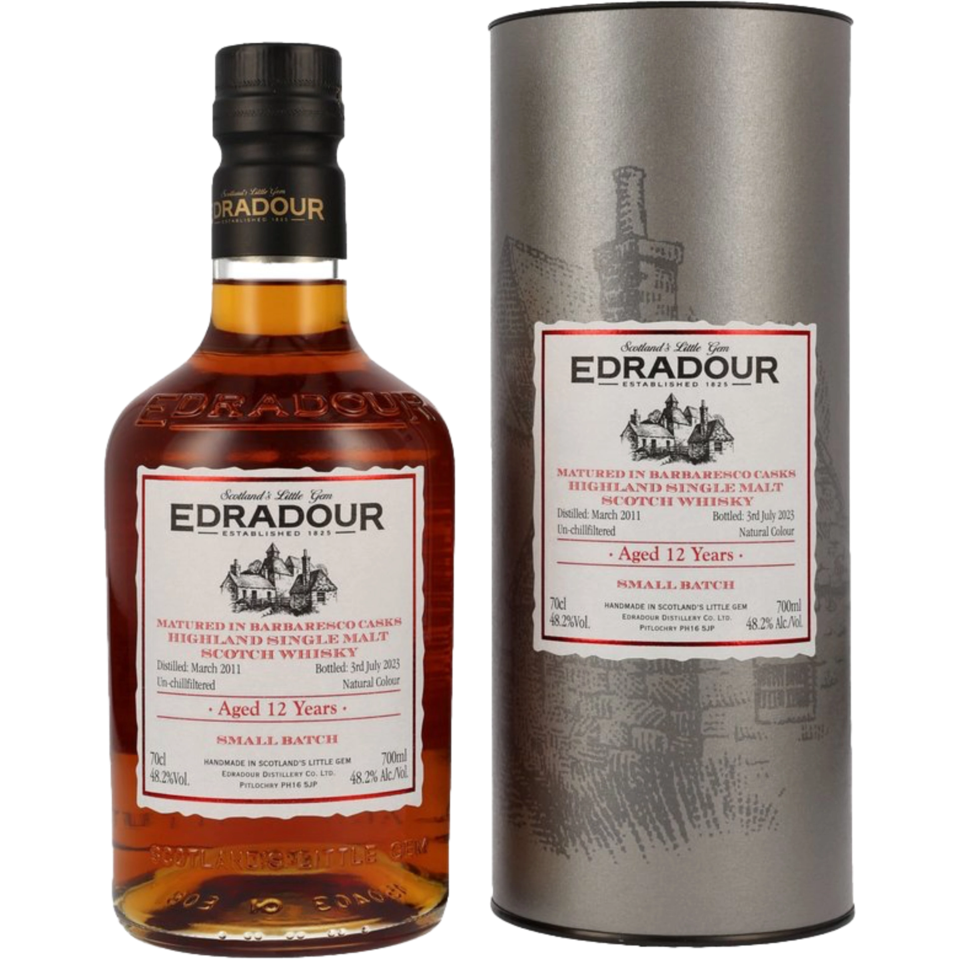Edradour 2011/2023 12 y.o. Barbaresco Small Batch 48.2%