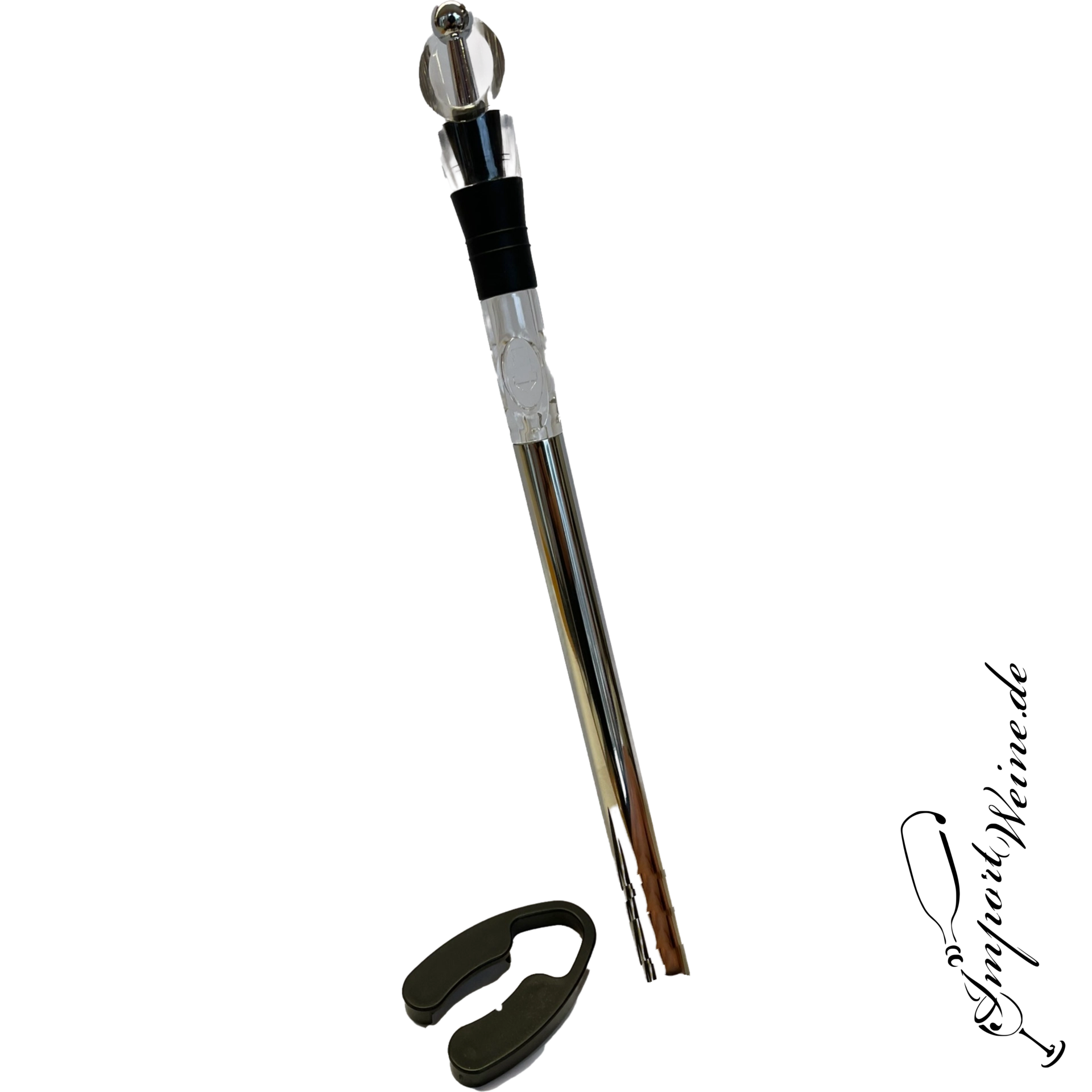 Weinkühlstab "Wine Stick 5 in 1" mit Ausgießer und Verschluß