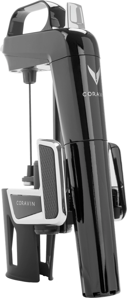 Coravin Model Two Elite System Klavierlack schwarz glänzend + Premium Podest