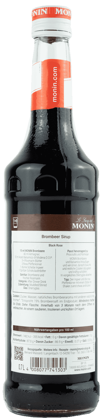 Monin Sirup Brombeere 0,7l Brombeer Monin Sirup Brombeere 0,7l Brombeer