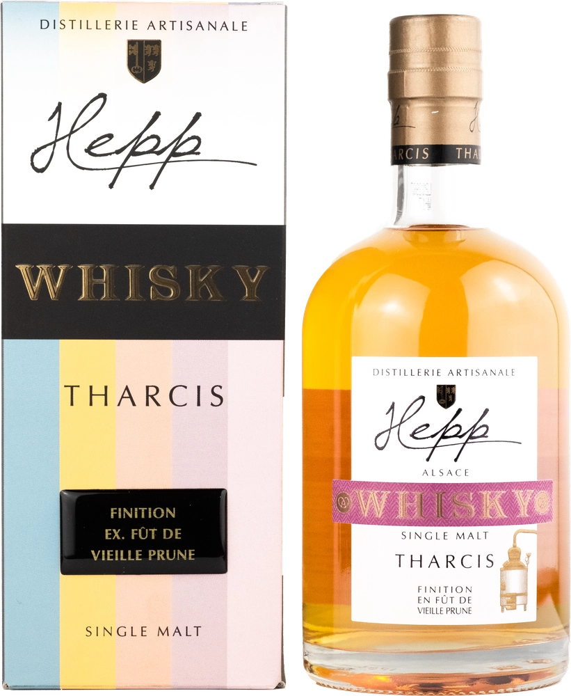 Distillerie Hepp Finition Vieille Prune. Single Malt Whisky Alsacien