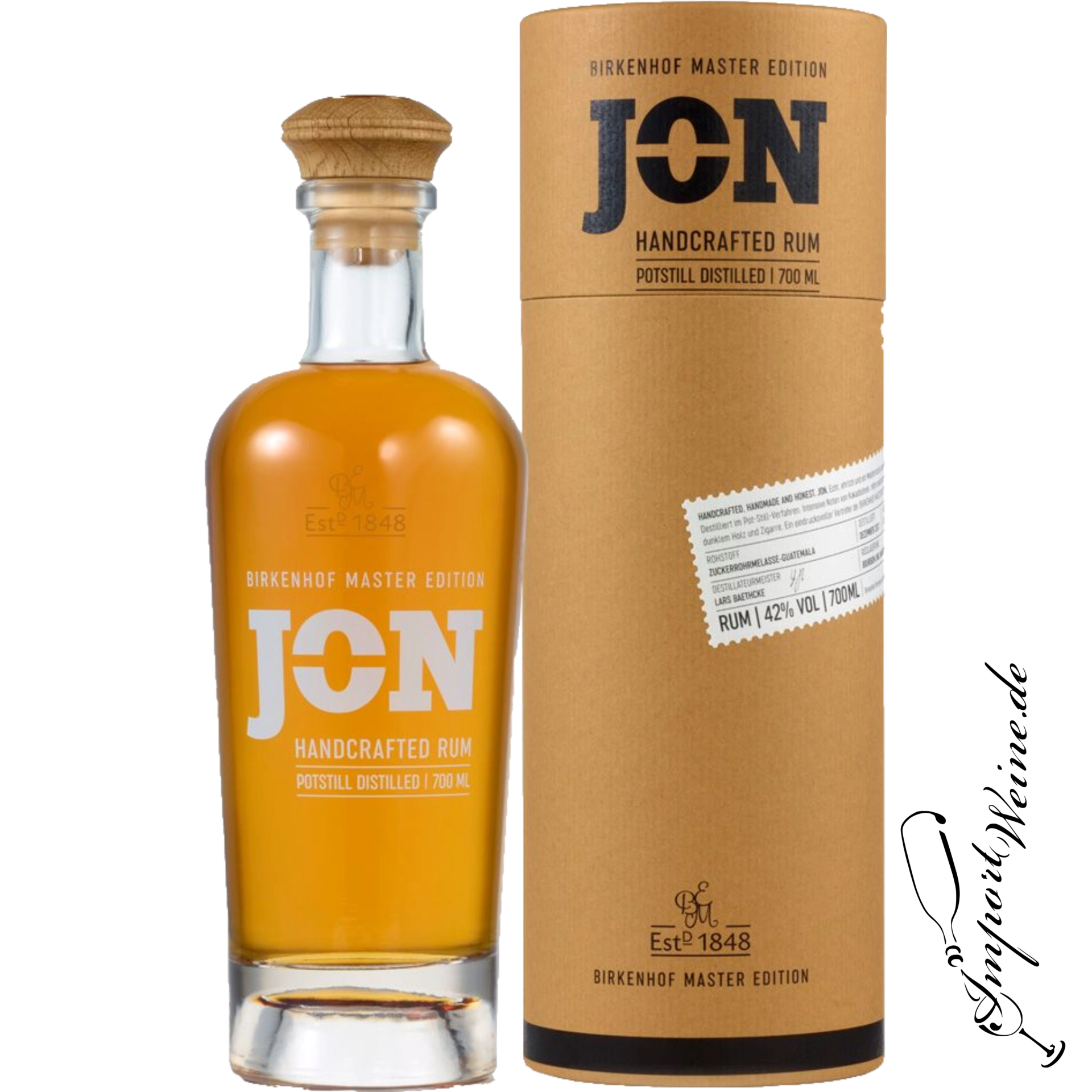 Birkenhof Jon Handcrafted Rum 42% 0.70l