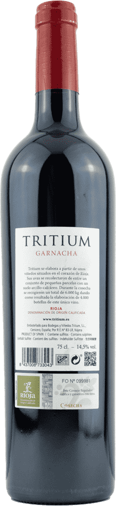 Bodegas Tritium Garnacha 2015