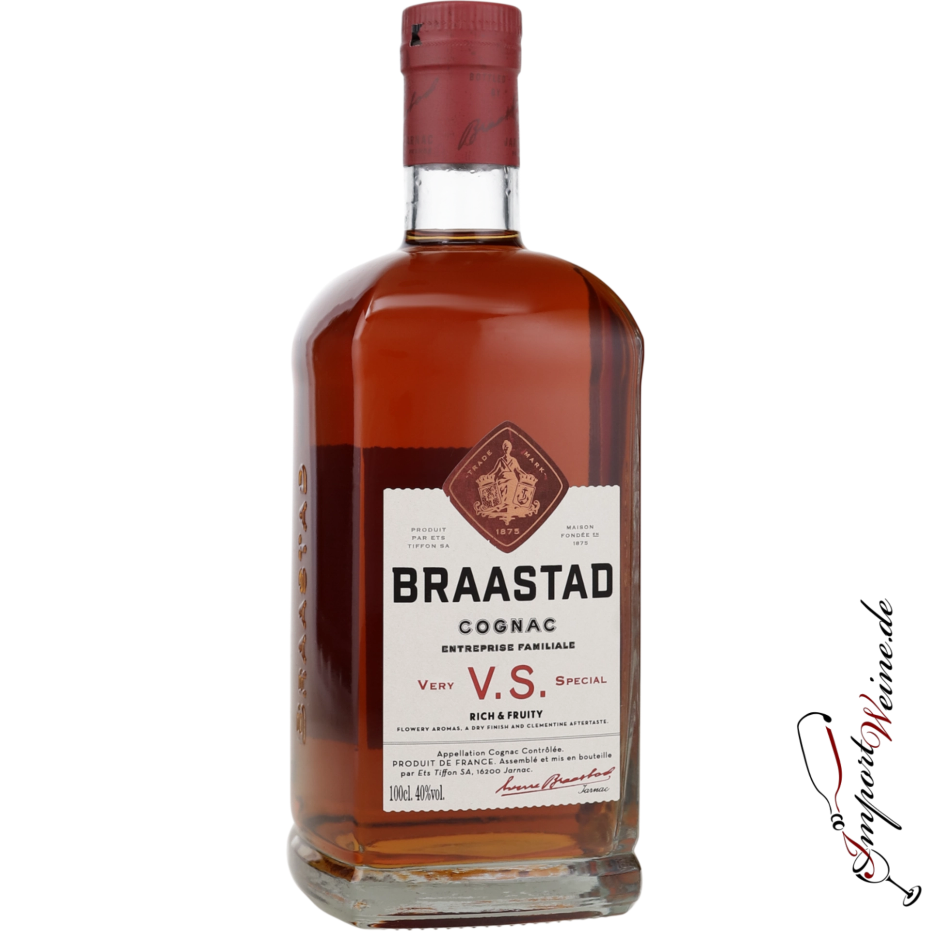 Braastad Cognac VS 40% 1 l