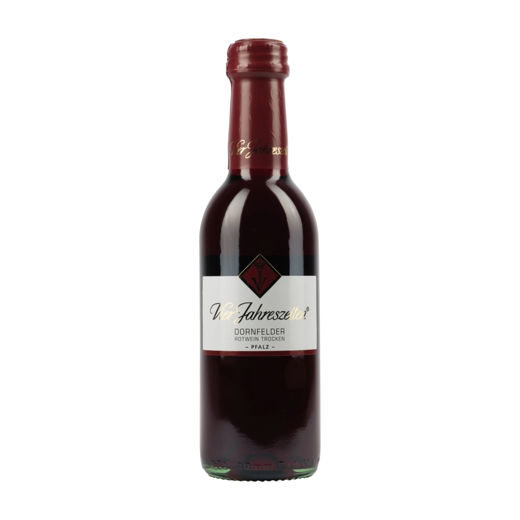 Vier Jahreszeiten Dornfelder D.Q. trocken – Mini 2021 Vier Jahreszeiten Dornfelder D.Q. trocken – Mini 2021