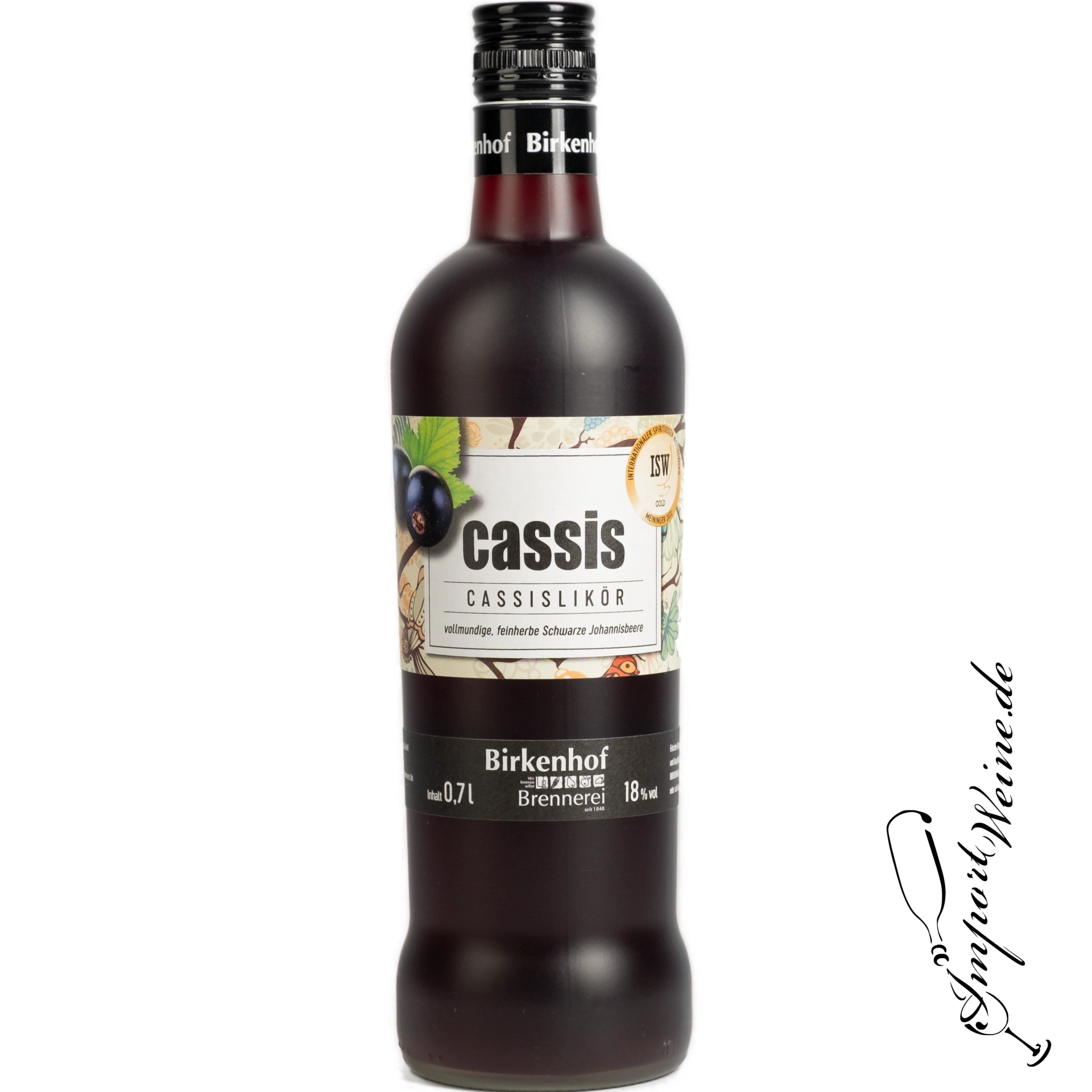 Birkenhof Brennerei Cassis Likör Schwarze Johannisbeere pur 18% Birkenhof Brennerei Cassis Likör Schwarze Johannisbeere pur 18%