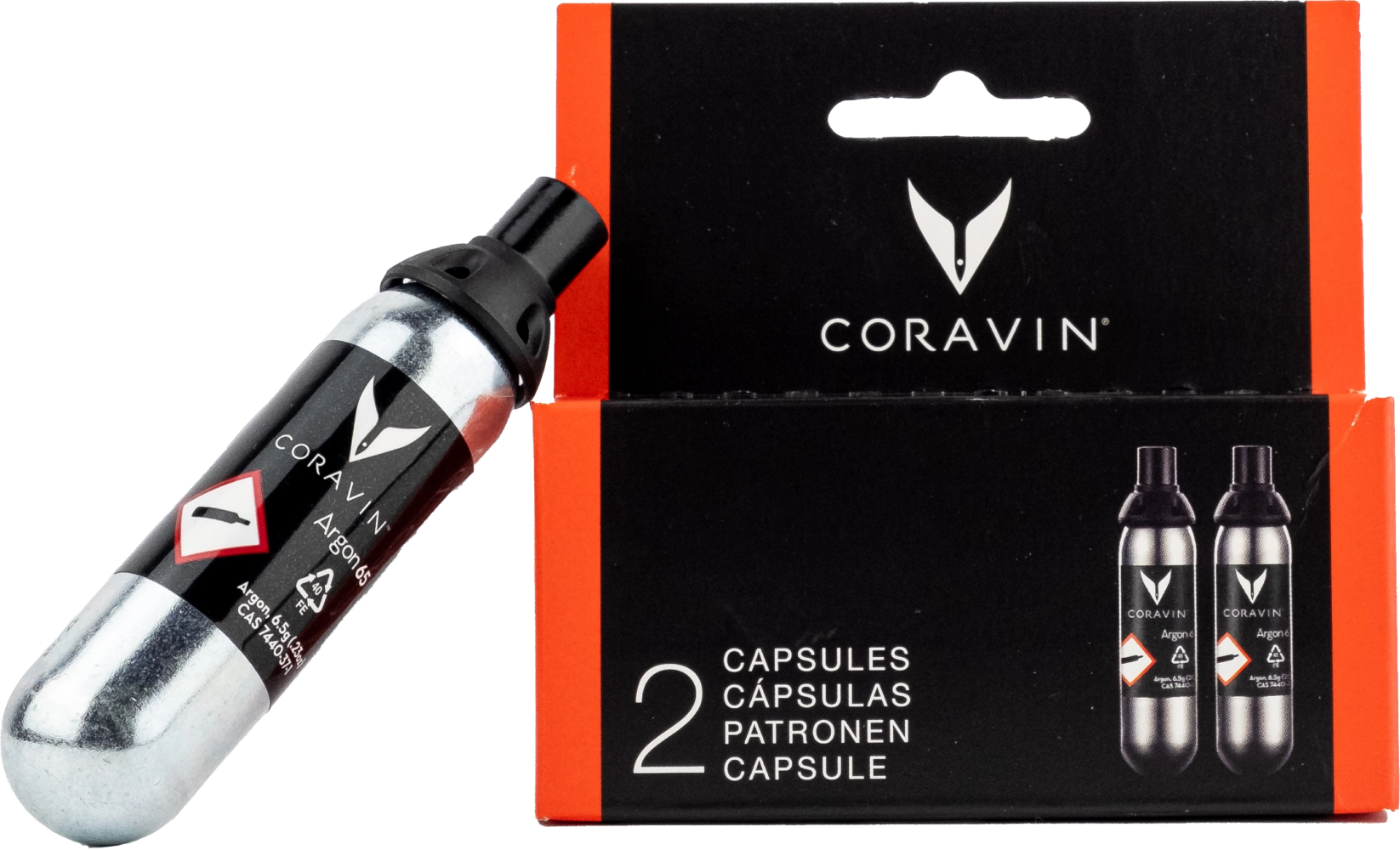 Coravin Patronen 2er Pack Argon - Gas
