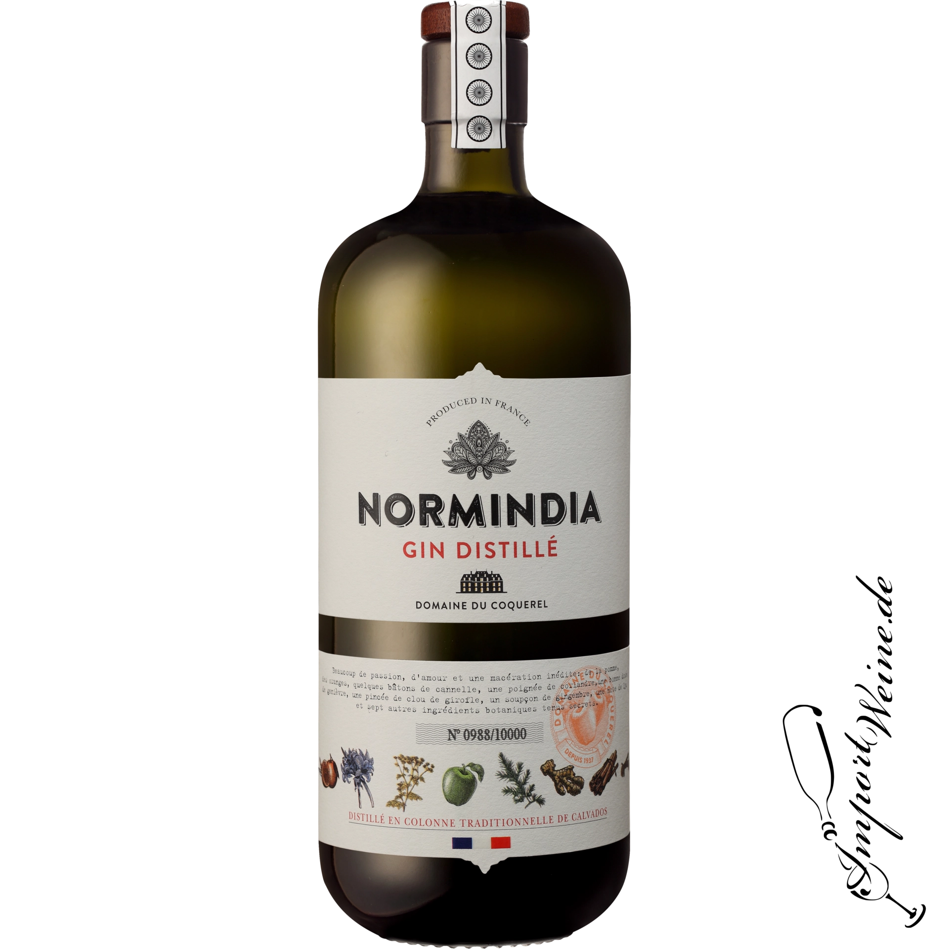 Normindia Gin Domaine du Coquerel 41.4% 0.70L Normindia Gin Domaine du Coquerel 41.4% 0.70L