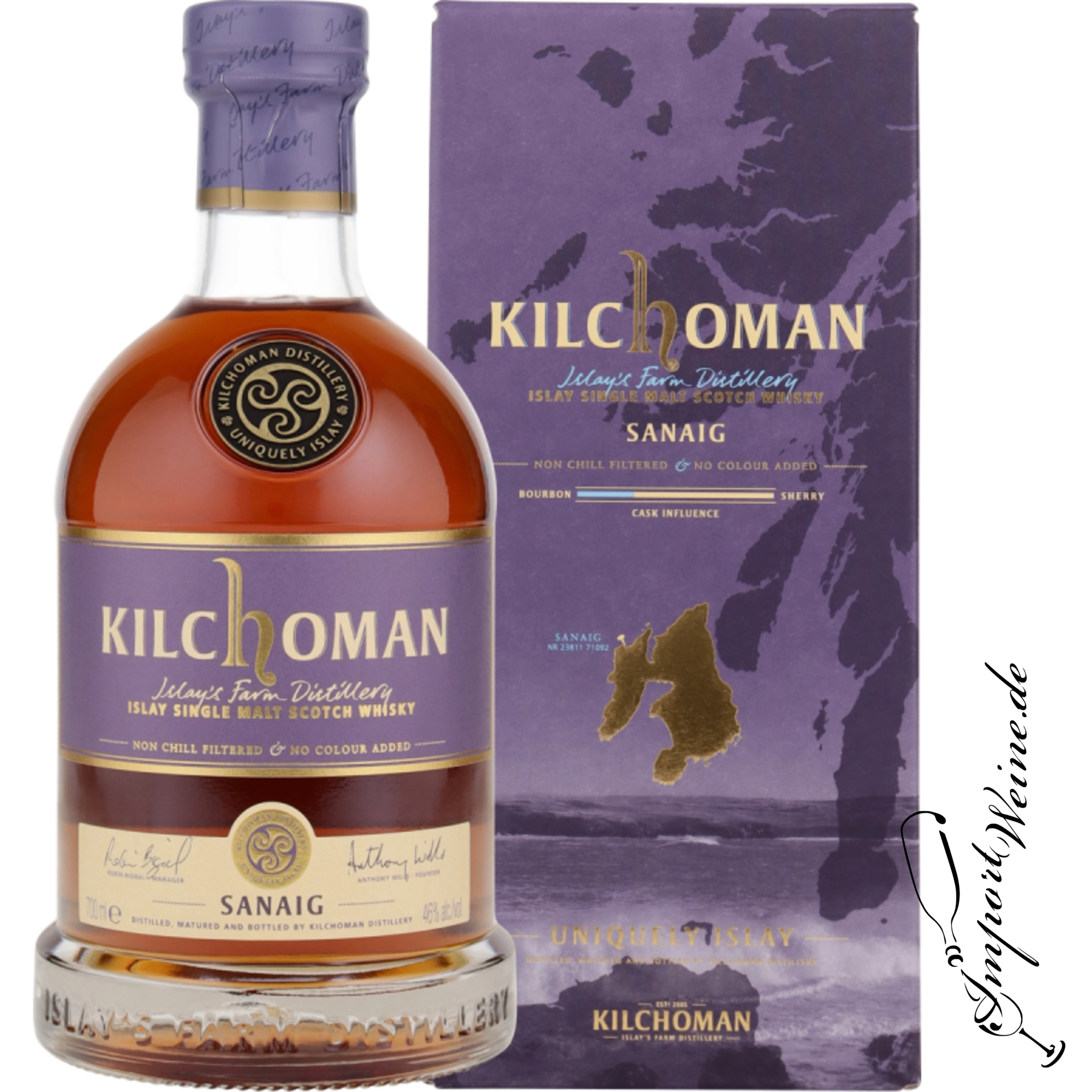 Kilchoman Sanaig Single Malt Whisky 46% 0.70l