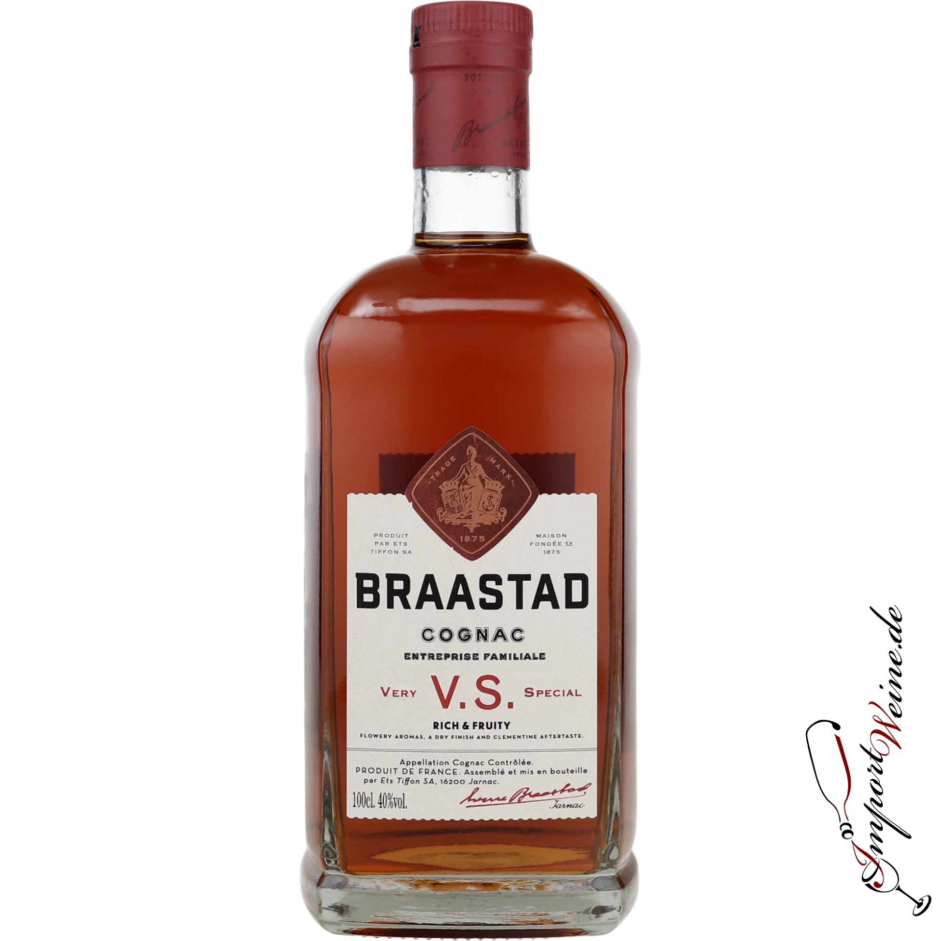Braastad Cognac VS 40% 1 l