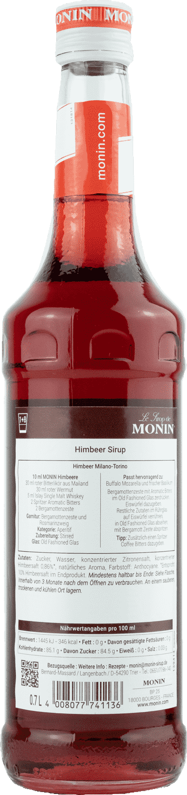 Monin Sirup Himbeere 0,7l Monin Sirup Himbeere 0,7l