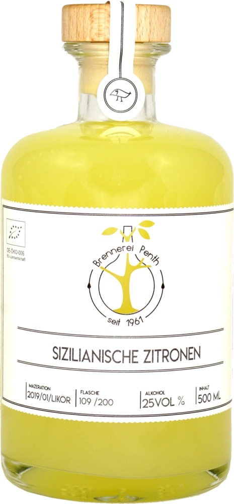 Brennerei Penth Zitronenlikör 25% 0.50 l BIO Sizilianische Zitrone