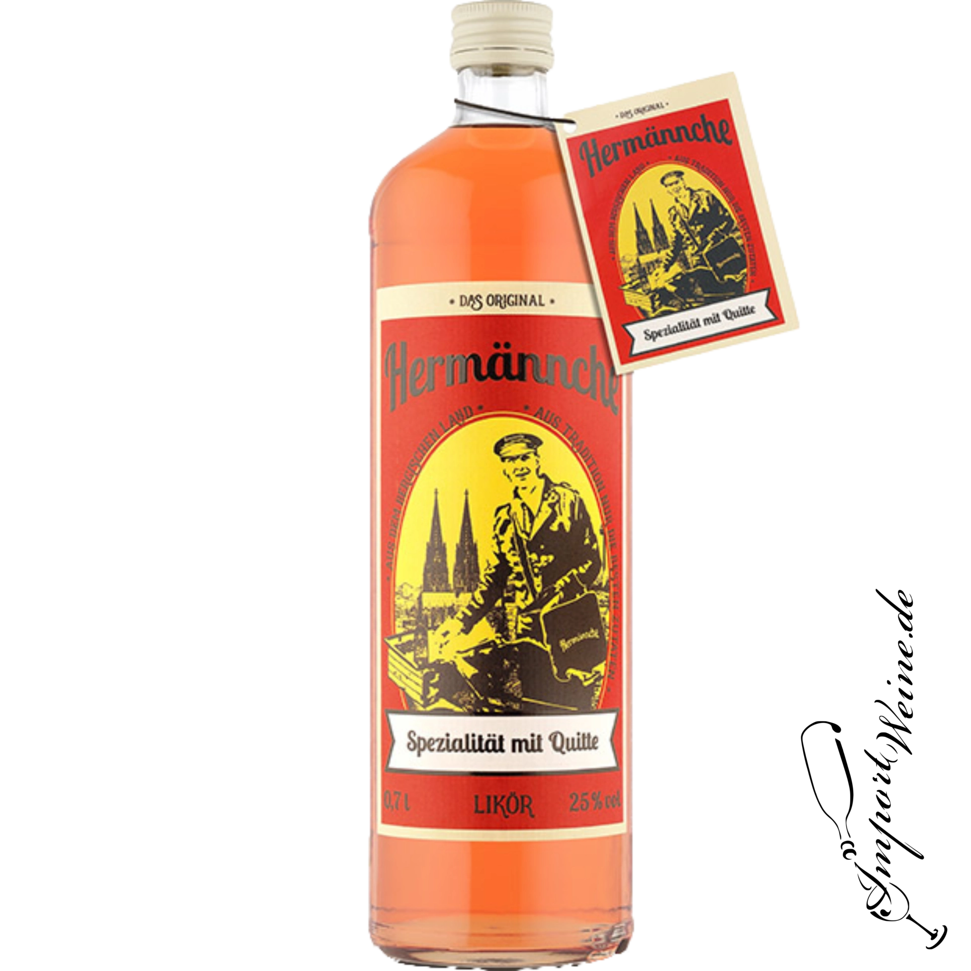 Brennerei Alter Hoffer Hermännche Original Quittenlikör 25% 0.70 l