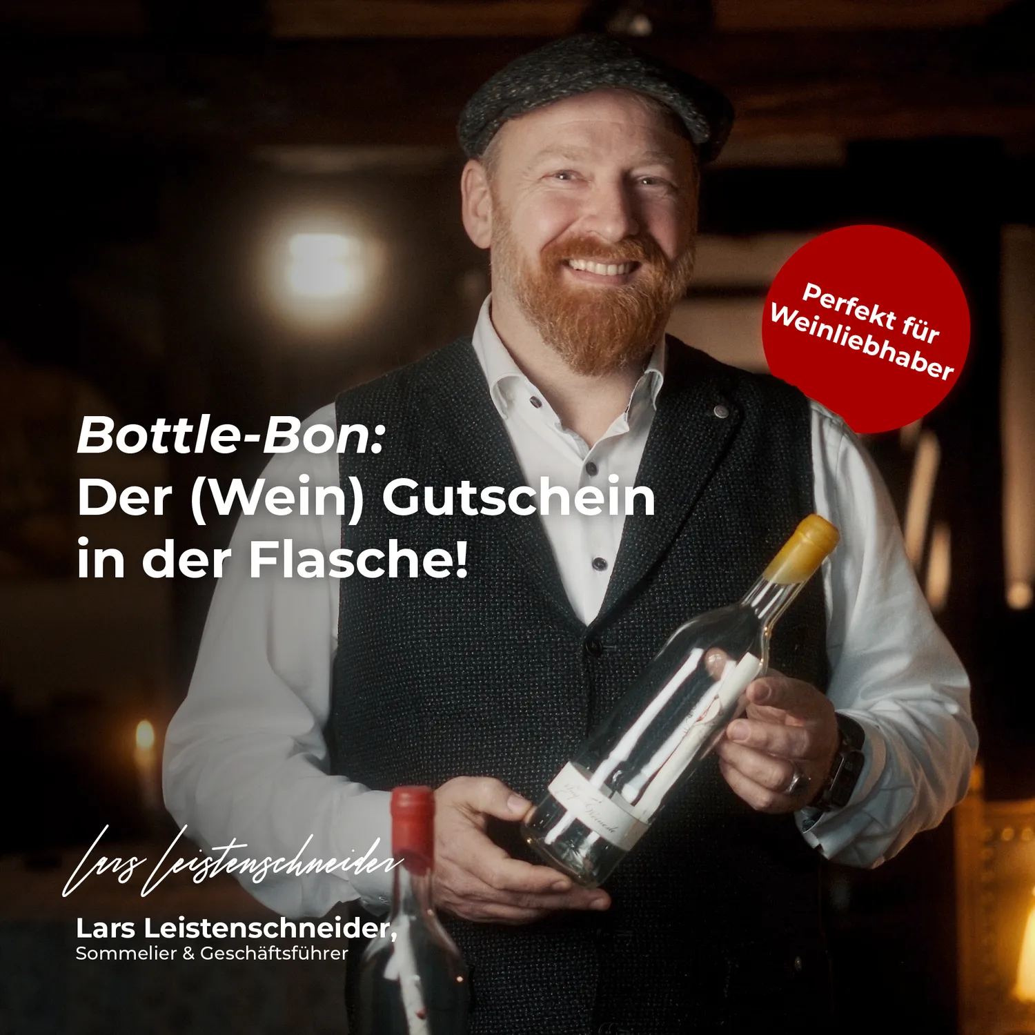 Bottle-Bon der (Wein) Gutschein in der Flasche!