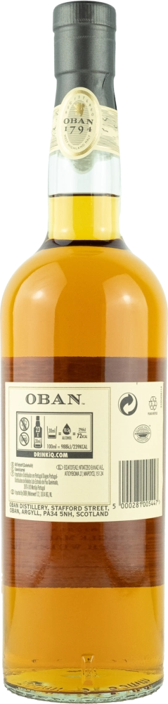 Oban West Highland Single Malt Scotch Whisky  14 years