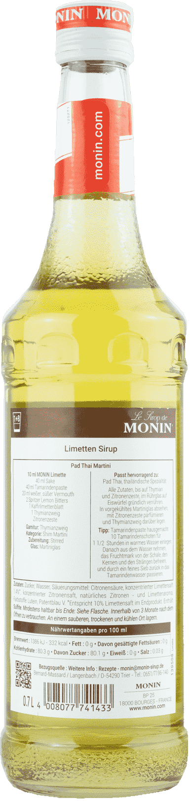 Monin Sirup Limette 0,7l Monin Sirup Limette 0,7l