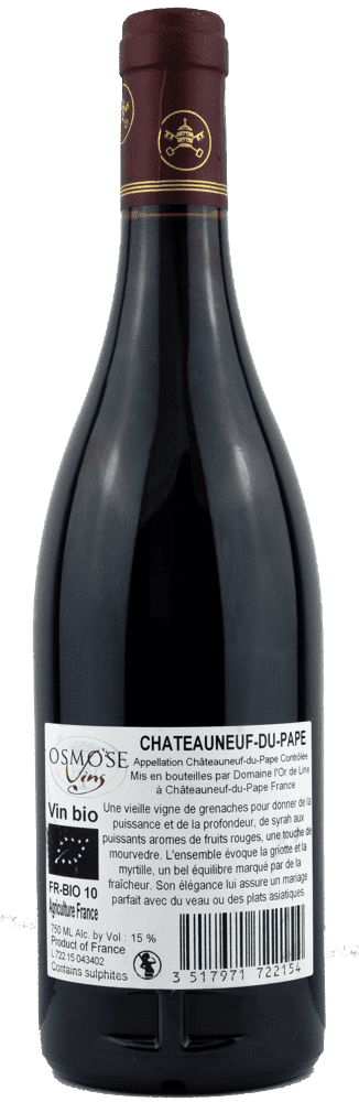 Châteauneuf_Du_Pape_L_Or_de_Line_2015_Rückseite