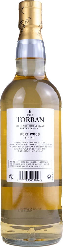 The Torran Highland Single Malt Scotch Whisky Port Wood Finish 40% 0.70l The Torran Highland Single Malt Scotch Whisky Port Wood Finish 40% 0.70l