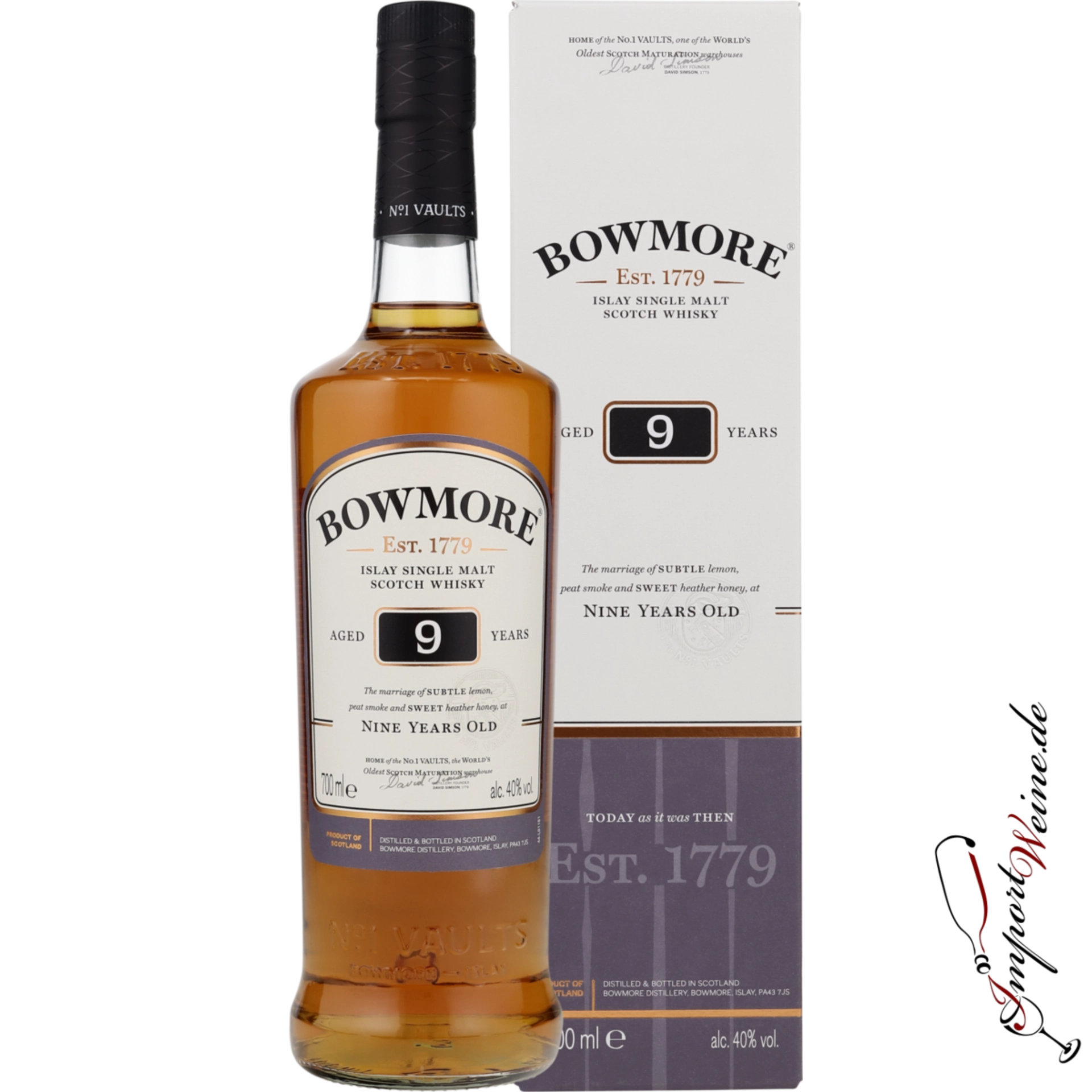 Bowmore Islay Single Malt Whisky 9 years 40% 0,70l