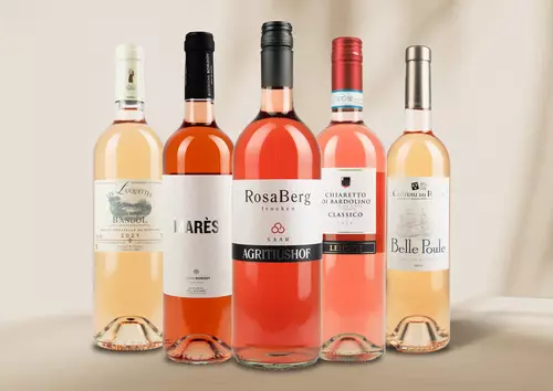 Sortiment unserer Roséweine, die man online im Shop bestellen kann. Versand aus Deutschland.